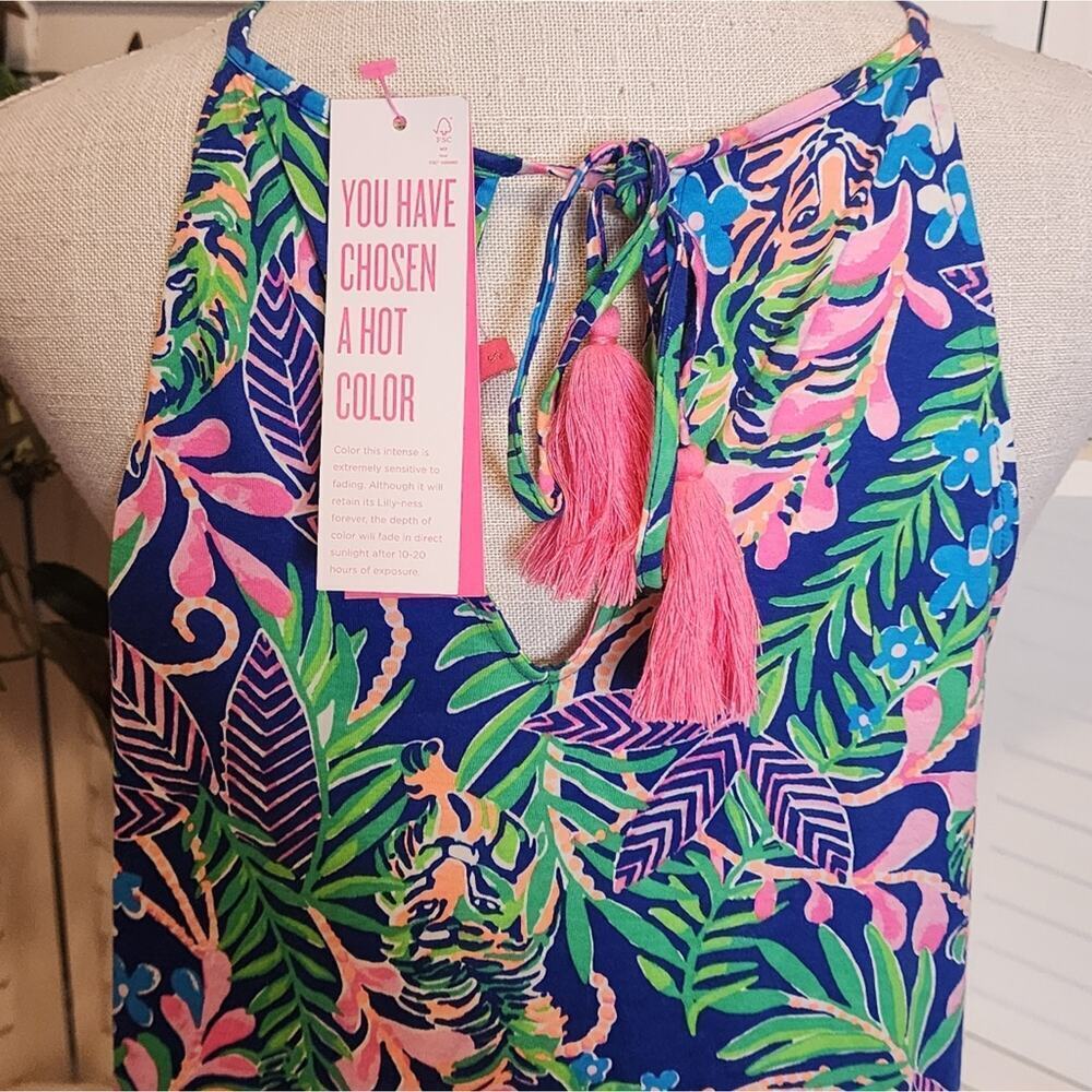 LILLY PULITZER MARGOT DRESS SIZE SMALL COLOR BOREALIS BLUE - Picture 6 of 9